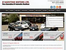 Tablet Screenshot of dagostinomotors.com